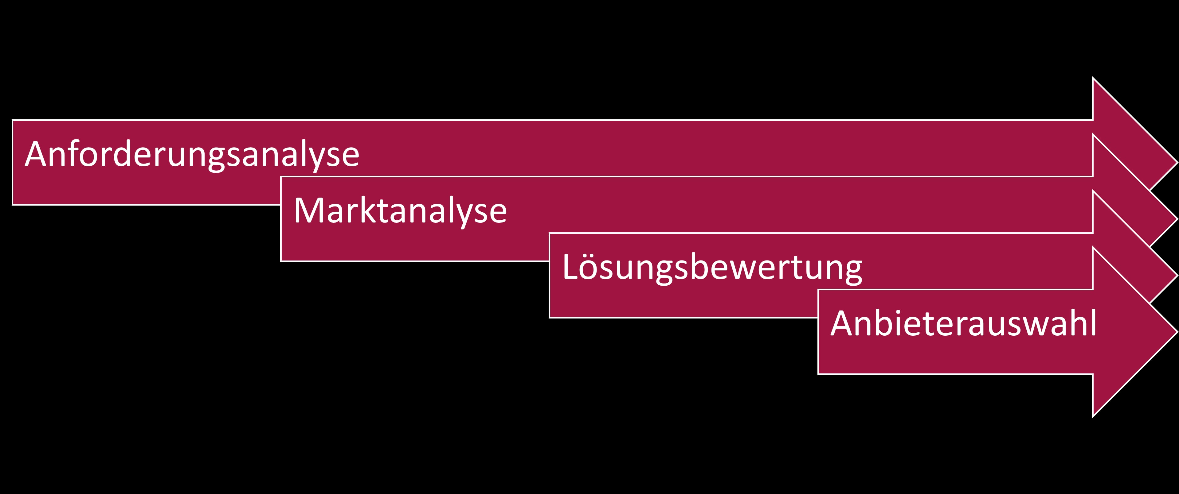 Phasen im Auswahlprozess SaaS-Dieste