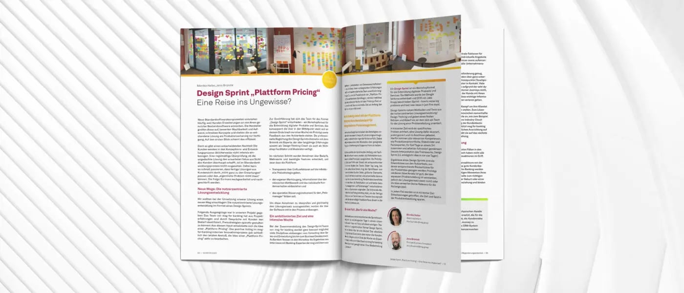 Design Sprint “Plattform Pricing” – Eine Reise ins Ungewisse? (NEWS 01/2023)