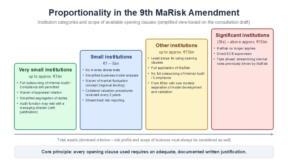 MaRisk, Institutional categories