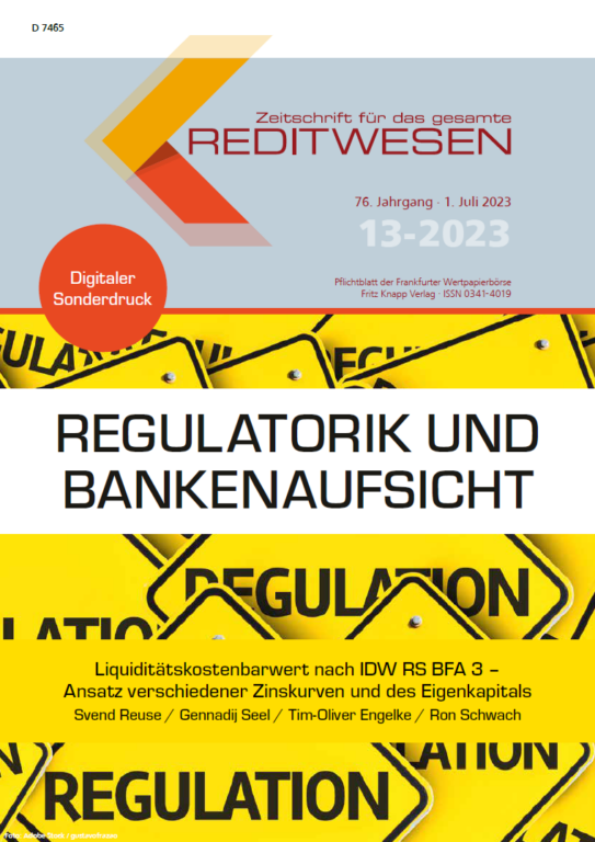 Regulatorik und Bankenaufsicht - iquiditaetskostenbarwert nach IDW RS BFA 3
