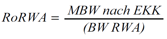 Berechnung RoRWA