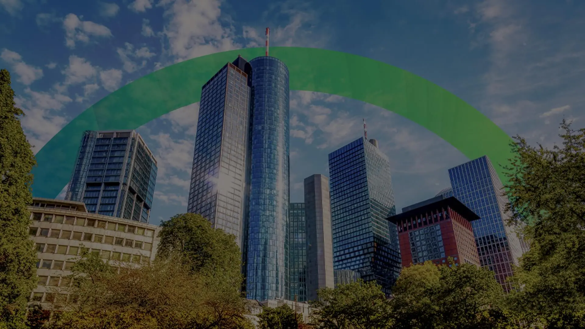 Frankfurt City Bankenviertel Sustainable Banking: ESG in der Geschäftsmodellanalyse