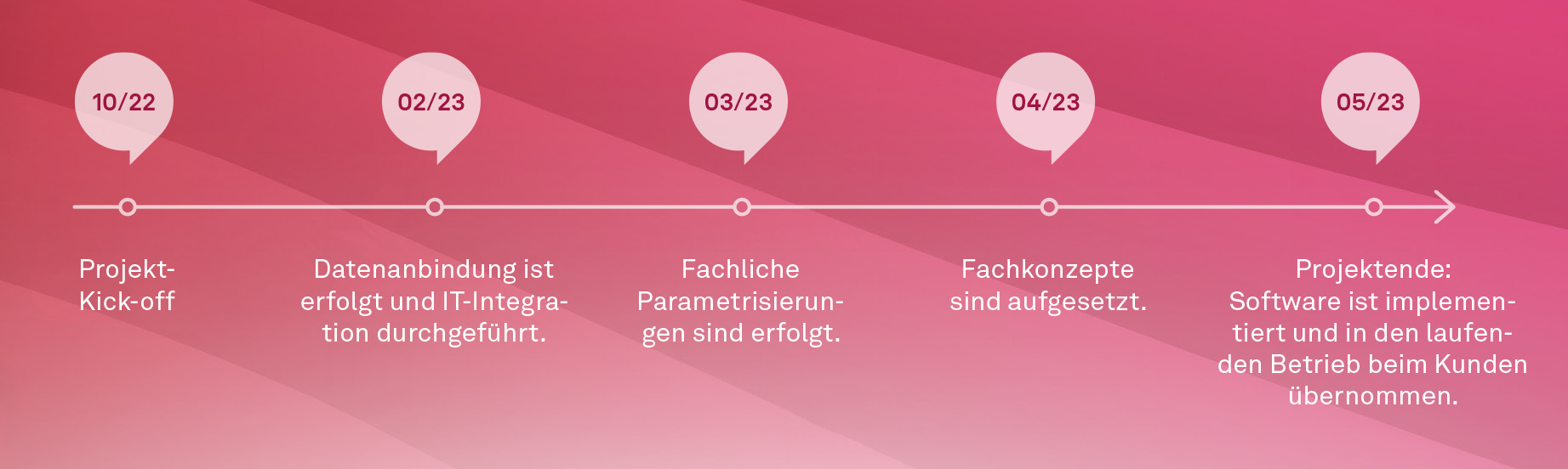 Abbildung 1: Zeitstrahl Projektverlauf