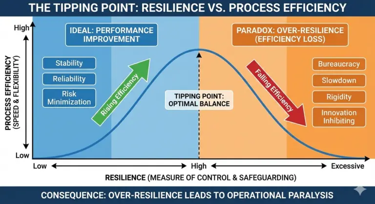 tipping point between resilience and process efficiency