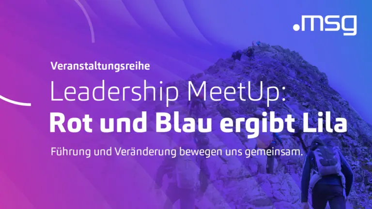 Veranstaltungsreihe: Leadership MeetUp: Rot und Blau ergibt lLla