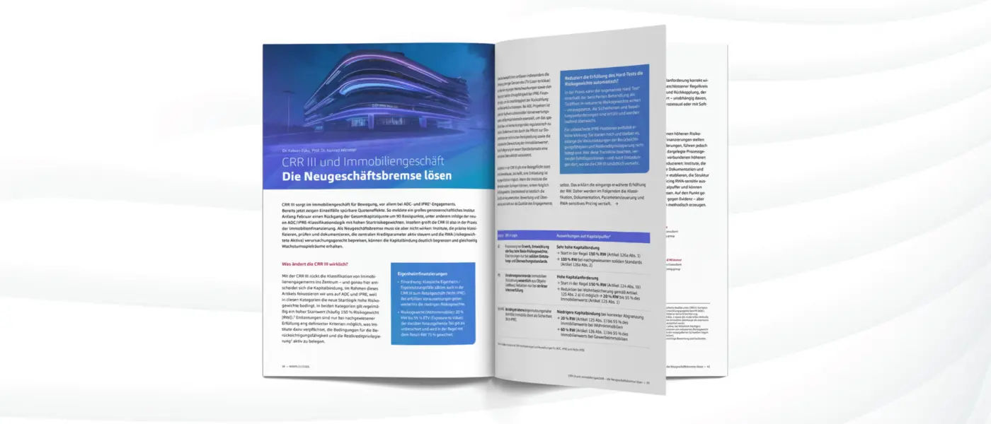 Artikel CRR III, ADC- und IPRE-Finanzierung, NEWS 01/2026