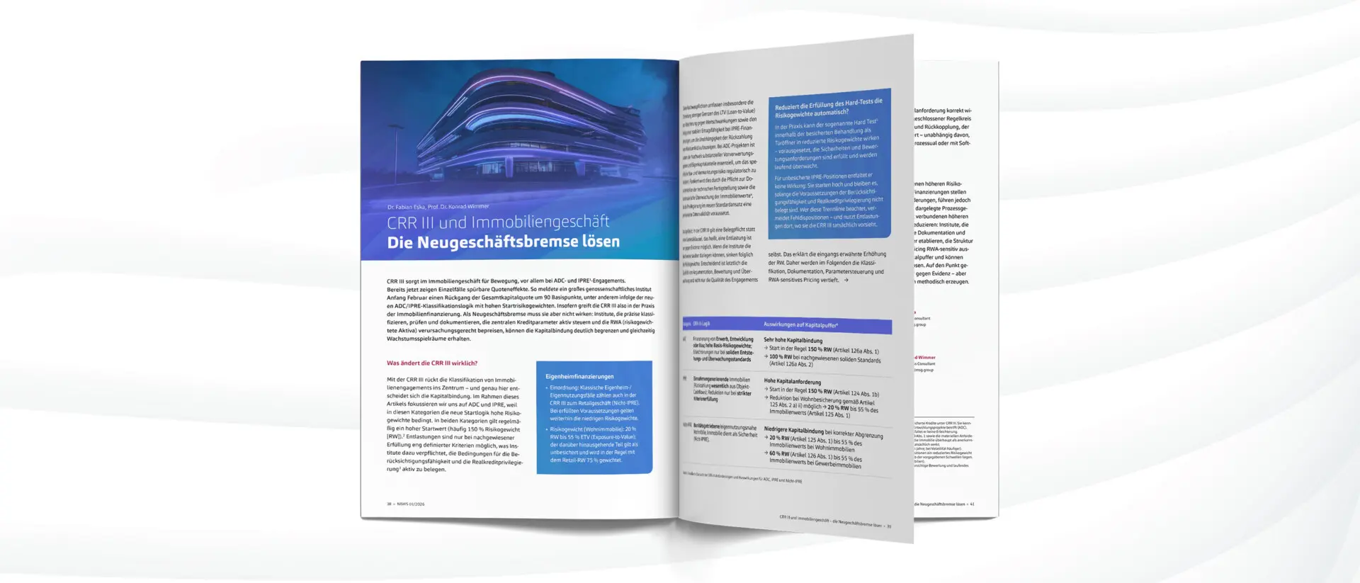 Artikel CRR III, ADC- und IPRE-Finanzierung, NEWS 01/2026