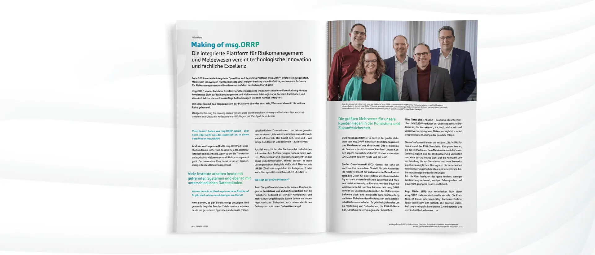 Making of msg.ORRP, integrierte Risk and Reporting Platform, NEWS 01/2026