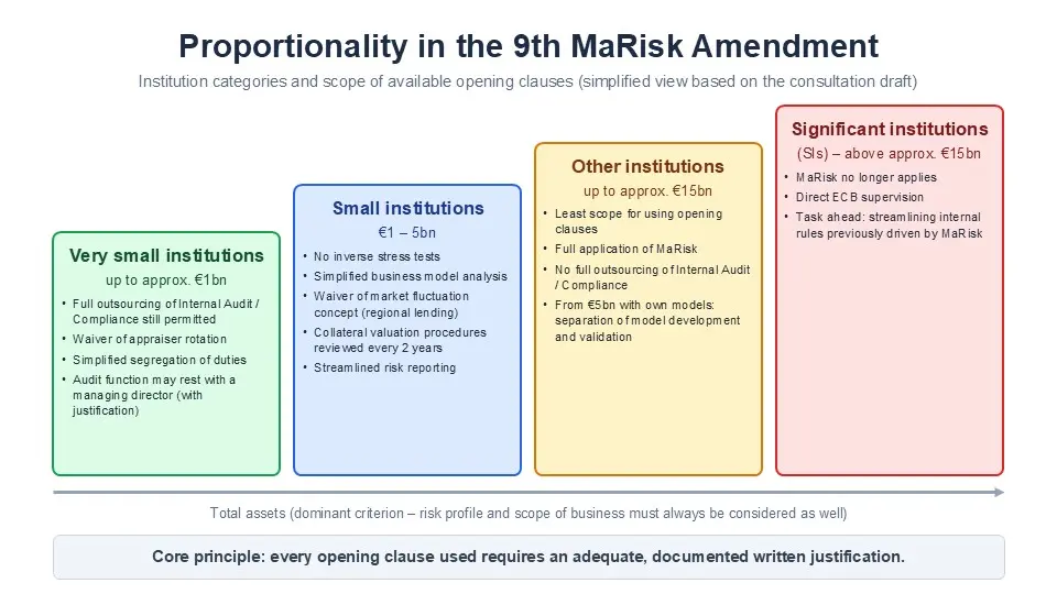 MaRisk, Institutional categories